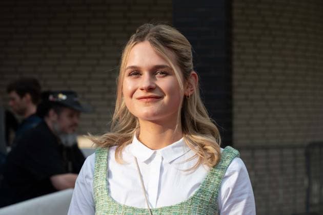 Preistraegerin Marie Lina SMYREK, Schauspielerin, Roter Teppich, Red Carpet Show, Ankunft, arrival, 59. Verleihung des Adolf-Grimme-Preises Adolf-Grimme-Preis Grimmepreis in Marl, 21.04.2023. oÂ¥Ã‚