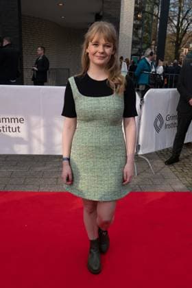 Preistraegerin Gro Swantje KOHLHOF, Schauspielerin, Roter Teppich, Red Carpet Show, Ankunft, arrival, 59. Verleihung des Adolf-Grimme-Preises Adolf-Grimme-Preis Grimmepreis in Marl, 21.04.2023. oÂ¥Ã‚