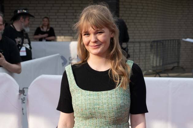 Preistraegerin Gro Swantje KOHLHOF, Schauspielerin, Roter Teppich, Red Carpet Show, Ankunft, arrival, 59. Verleihung des Adolf-Grimme-Preises Adolf-Grimme-Preis Grimmepreis in Marl, 21.04.2023. oÂ¥Ã‚