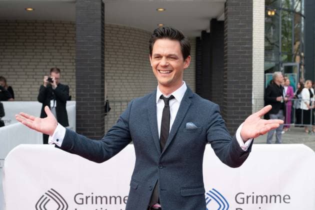 Moderator Jo SCHUERK, Schürk, Roter Teppich, Red Carpet Show, Ankunft, arrival, 59. Verleihung des Adolf-Grimme-Preises Adolf-Grimme-Preis Grimmepreis in Marl, 21.04.2023. oÂ¥Ã‚
