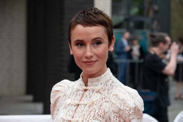 Grimmepreis fuer NEULAND; Peri Baumeister, Schauspielerin, Roter Teppich, Red Carpet Show, Ankunft, arrival, 59. Verleihung des Adolf-Grimme-Preises Adolf-Grimme-Preis Grimmepreis in Marl, 21.04.2023. oÂ¥Ã‚