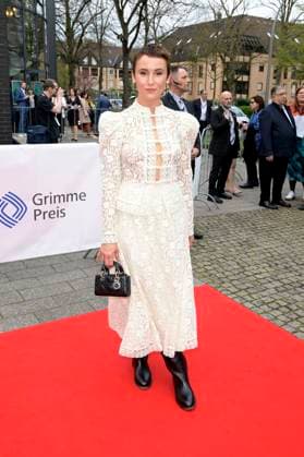 Peri Baumeister bei der 59. Verleihung des Grimme Preises 2023 im Theater der Stadt Marl. Marl, 21.04.2023
