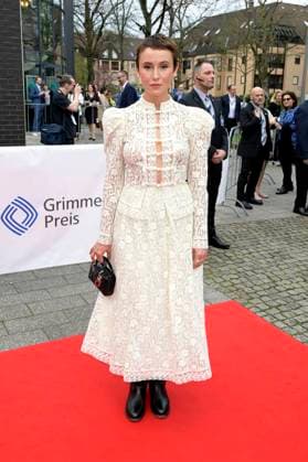 Peri Baumeister bei der 59. Verleihung des Grimme Preises 2023 im Theater der Stadt Marl. Marl, 21.04.2023