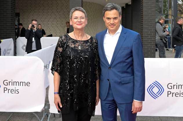 Frauke Gerlach und Norbert Himmler bei der 59. Verleihung des Grimme Preises 2023 im Theater der Stadt Marl. Marl, 21.04.2023