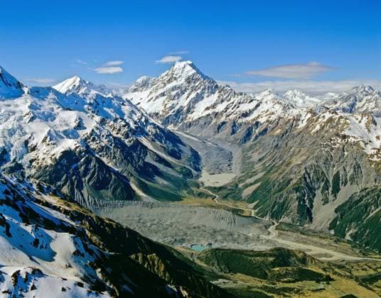  Luftaufnahme der Mount Cook Bergkette Südliche Alpen Südinsel Neuseeland *** Aerial view the Mount Cook mountain range Southern Alps South Island New Zealand Copyright: imageBROKER/HideoxKurihara iblrjc09209414.jpg