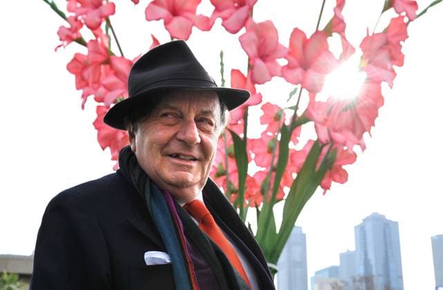 BARRY HUMPHRIES OBIT, Entertainer Barry Humphries is seen at the Arts Centre in Melbourne, Tuesday, July 24, 2012. Entertainer Barry Humphries, who brought to life Dame Edna Everage and Sir Les Patterson, has died at the age of 89 in a Sydney hospital surrounded by family. ( NO ARCHIVING, EDITORIAL USE ONLY, NO USE IN BOOKS WITHOUT CONSENT MELBOURNE VIC AUSTRALIA  Copyright: xJULIANxSMITHx 20230422001789502859