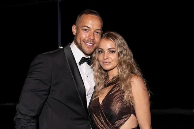 Goldene Sonne 2023 von Sonnenklar.TV in Kalkar Ex-Bachelor Andrej Mangold mit Freundin Annika Jung;Goldene Sonne 2023 von Sonnenklar.TV in Kalkar Ex-Bachelor Andrej Mangold mit Freundin Annika Jung, Kalkar Nordrhein-Westfalen Deutschland Wunderland Kalkar