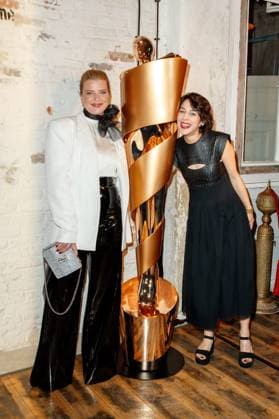 Nominiertenabend des Deutschen Filmpreises Lola 2023 Jördis Triebel und Zar Amir Ebrahimi beim Nominiertenabend des Deutschen Filmpreises Lola 2023 in der Fabrik 23 am 22.04.2023 in Berlin. Copyright: xEventpressxKochanx