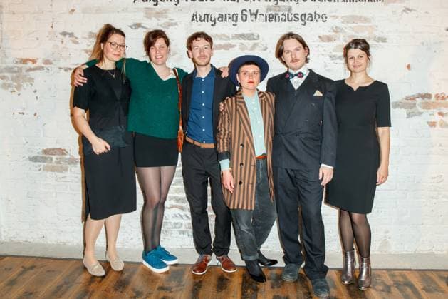 Nominiertenabend des Deutschen Filmpreises Lola 2023 Sophie Linnenbaum, Johannes Blech, Josefine Lindner und Max-Josef Schönborn beim Nominiertenabend des Deutschen Filmpreises Lola 2023 in der Fabrik 23 am 22.04.2023 in Berlin. Copyright: xEventpressxKochanx