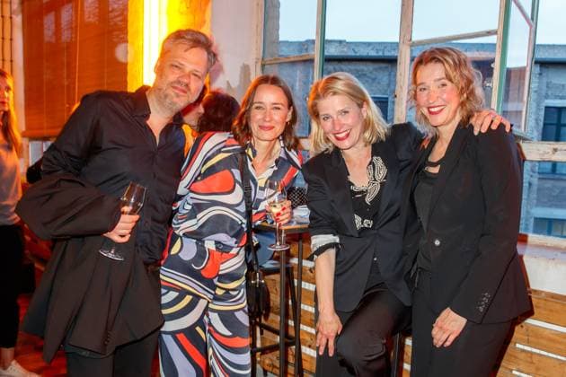 Nominiertenabend des Deutschen Filmpreises Lola 2023 Dennis Rettkowski, Heike Merker, Alexandra Kordes und Meike, Kordes beim Nominiertenabend des Deutschen Filmpreises Lola 2023 in der Fabrik 23 am 22.04.2023 in Berlin. Copyright: xEventpressxKochanx