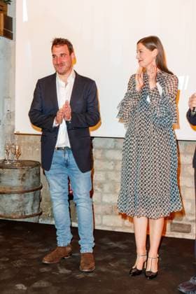Nominiertenabend des Deutschen Filmpreises Lola 2023 James Friend und Alexandra Maria Lara beim Nominiertenabend des Deutschen Filmpreises Lola 2023 in der Fabrik 23 am 22.04.2023 in Berlin. Copyright: xEventpressxKochanx