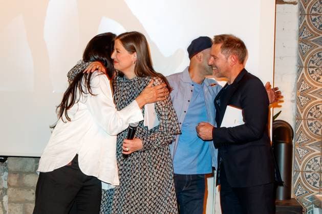 Nominiertenabend des Deutschen Filmpreises Lola 2023 Katja von Garnier, Alexandra Maria Lara, Florian Gallenberger und Vartan Bassil beim Nominiertenabend des Deutschen Filmpreises Lola 2023 in der Fabrik 23 am 22.04.2023 in Berlin. Copyright: xEventpressxKochanx