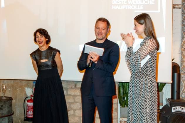 Nominiertenabend des Deutschen Filmpreises Lola 2023 Leonie Benesch und Zar Amir Ebrahimi beim Nominiertenabend des Deutschen Filmpreises Lola 2023 in der Fabrik 23 am 22.04.2023 in Berlin. Copyright: xEventpressxKochanx