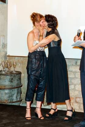 Nominiertenabend des Deutschen Filmpreises Lola 2023 Leonie Benesch und Zar Amir Ebrahimi beim Nominiertenabend des Deutschen Filmpreises Lola 2023 in der Fabrik 23 am 22.04.2023 in Berlin. Copyright: xEventpressxKochanx
