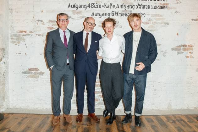 Nominiertenabend des Deutschen Filmpreises Lola 2023 Malte Grunert, Edward Berger, Felix Kammerer und Albrecht Schuch beim Nominiertenabend des Deutschen Filmpreises Lola 2023 in der Fabrik 23 am 22.04.2023 in Berlin. Copyright: xEventpressxKochanx