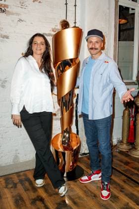 Nominiertenabend des Deutschen Filmpreises Lola 2023 Katja von Garnier und Vartan Bassil beim Nominiertenabend des Deutschen Filmpreises Lola 2023 in der Fabrik 23 am 22.04.2023 in Berlin. Copyright: xEventpressxKochanx