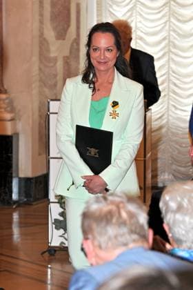 erleihung des Verdienstorden des Landes Baden-Württemberg. Natalia Wörner anläßlich der Verleihung des Verdienstorden des Landes Baden-Württemberg am 22.04.2023 im Schloss Mannheim. 20230422MWI64234