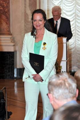 erleihung des Verdienstorden des Landes Baden-Württemberg. Natalia Wörner anläßlich der Verleihung des Verdienstorden des Landes Baden-Württemberg am 22.04.2023 im Schloss Mannheim. 20230422MWI64235