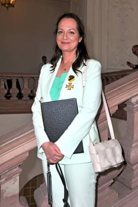 erleihung des Verdienstorden des Landes Baden-Württemberg. Natalia Wörner anläßlich der Verleihung des Verdienstorden des Landes Baden-Württemberg am 22.04.2023 im Schloss Mannheim. 20230422MWI64247