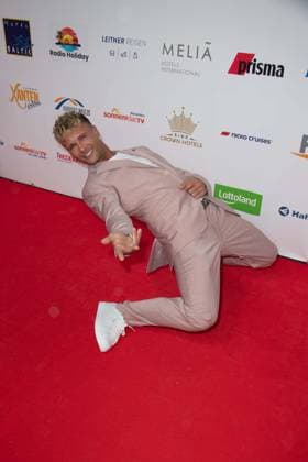 Emil KUSMIREK, Roter Teppich, Red Carpet Show, Ankunft, arrival, Die Goldene Sonne 2023, am 22.04.2023 im Wunderland Kalkar,