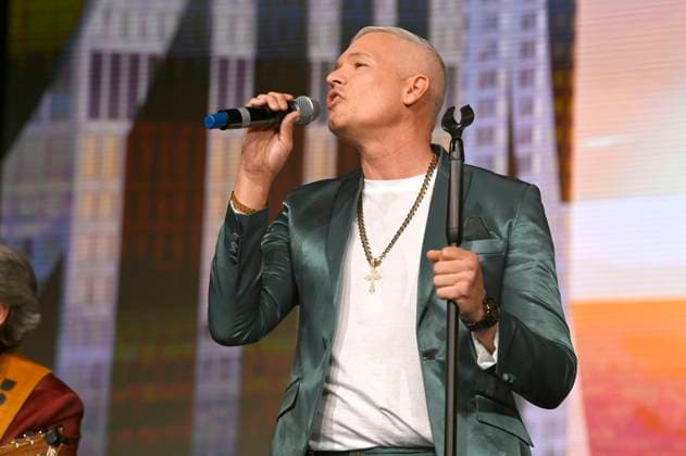 Dante Thomas bei der Verleihung der Goldenen Sonne 2023 während der Sonnenklar.TV Gala im Wunderland Kalkar. Kalkar, 22.04.2023