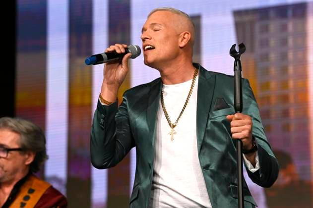 Dante Thomas bei der Verleihung der Goldenen Sonne 2023 während der Sonnenklar.TV Gala im Wunderland Kalkar. Kalkar, 22.04.2023