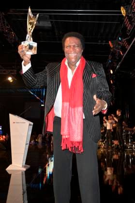 Roberto Blanco bei der Verleihung der Goldenen Sonne 2023 während der Sonnenklar.TV Gala im Wunderland Kalkar. Kalkar, 22.04.2023