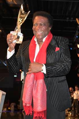 Roberto Blanco bei der Verleihung der Goldenen Sonne 2023 während der Sonnenklar.TV Gala im Wunderland Kalkar. Kalkar, 22.04.2023