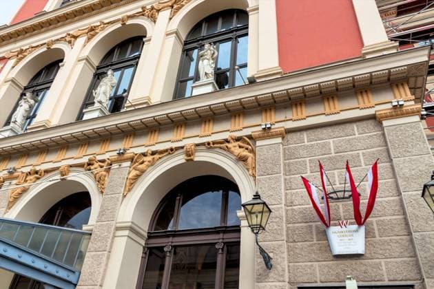 Österreich, Wien, Musikverein Das Gebäude des Musikvereins in Wien, Österreich. Hier finden die berühmten Neujahrskonzerte der Wiener Philharmoniker statt. Copyright: xZoonar.com ErwinxWodickax 6972098
