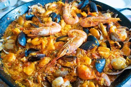 Seafood paella. Typical Spanish dish. Healthy foo *** Meeresfrüchte paella typische spanisch dish gesund foo 2620491
