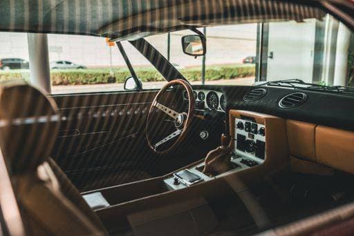 RECORD DATE NOT STATED The interior of a Lamborghini Espada vintage supercar in private collection *** der Interieur des einer Lamborghini Espada Weinlese supercar ÊIn privat Kollektion 2666397