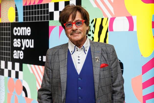 24.04.2023. Düsseldorf. SAT 1-Ikone Jörg Draeger (Geh aufs Ganze) bei der Wahl zum Goldenen Blogger. Düsseldorf Medien Hafen, Rudas Club Nordrhein-Westfalen Deutschland