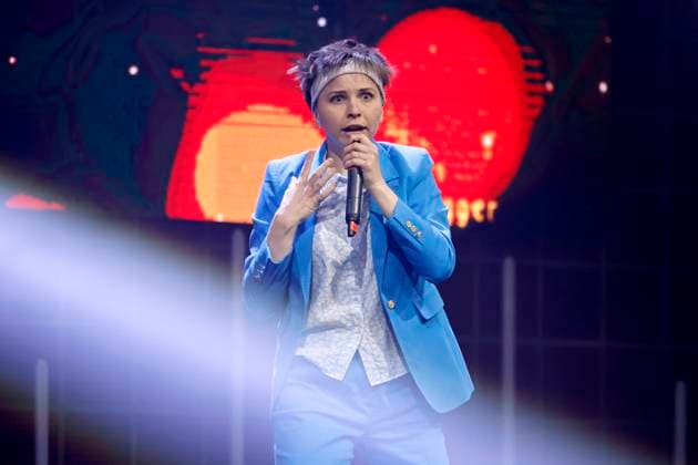 Musikerin und Komikerin Coremy bei der Wahl zu den Goldenen Bloggern 2023 im Rudas Club. Düsseldorf, 24.04.2023 NRW Deutschland Copyright: xChristophxHardtx