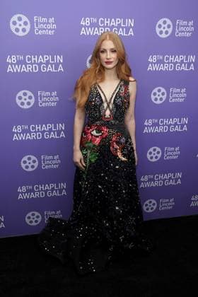 Jessica Chastain at arrivals for Film at Lincoln Centerâ€™s 48th Chaplin Award Gala, Alice Tully Hall at Lincoln Center, New York, NY April 24, 2023. Photo By: Kristin Callahan Everett Collection at arrivals for Film at Lincoln Centerâ€™s 48th Chaplin Award Gala, Alice Tully Hall at Lincoln Center, New York, NY April 24, 2023. Photo By: Kristin Callahan Everett Collection PUBLICATIONXNOTxINxCANxCHNxFRAxITAxJPNxNORxPOLxRUSxESPxUKxUSA