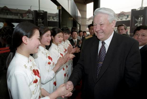 Boris Yeltsin s visit to China 861856 26.04.1996 Russian President Boris Yeltsin s official visit to China. Sergey Guneev Shanghai China  Copyright: xSergeyxGuneevx