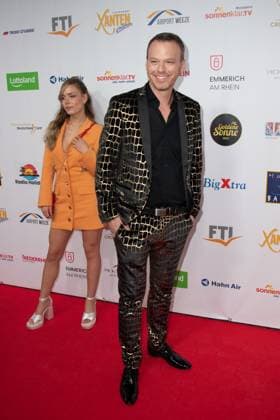 Christian EHRLICH, Roter Teppich, Red Carpet Show, Ankunft, arrival, Die Goldene Sonne 2023, am 22.04.2023 im Wunderland Kalkar,