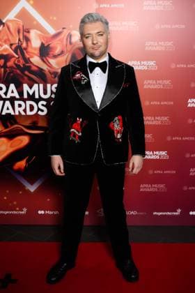 2023 APRA MUSIC AWARDS, Jeremy Dillon arrives at the 2023 APRA Music Awards at the International Convention Centre, in Sydney, Thursday, April 27, 2023. ( NO ARCHIVING, EDITORIAL USE ONLY, NO USE IN BOOKS WITHOUT CONSENT SYDNEY NSW AUSTRALIA  Copyright: xJAMESxGOURLEYx 20230427001791437257