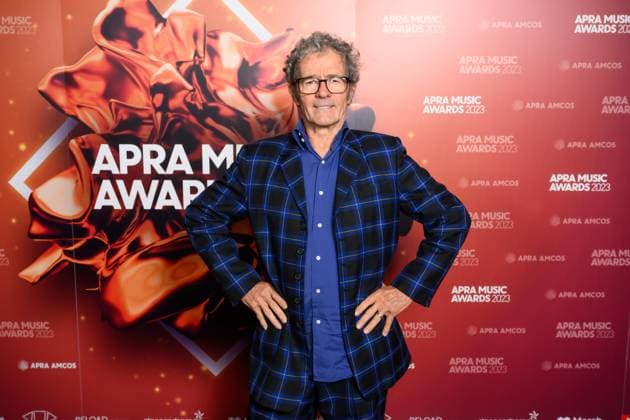 2023 APRA MUSIC AWARDS, Mark Gable arrives at the 2023 APRA Music Awards at the International Convention Centre, in Sydney, Thursday, April 27, 2023. ( NO ARCHIVING, EDITORIAL USE ONLY, NO USE IN BOOKS WITHOUT CONSENT SYDNEY NSW AUSTRALIA  Copyright: xJAMESxGOURLEYx 20230427001791455807