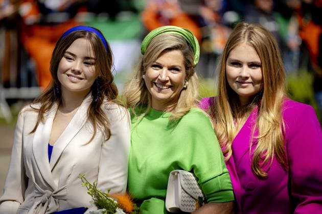Entertainment Themen der Woche KW17 Entertainment Bilder des Tages ROTTERDAM - King Willem-Alexander, Queen Maxima, Princess Amalia and Princess Ariane during the celebration of King s Day in Rotterdam. The visit marked the tenth anniversary of Willem-Alexander s reign. ANP ROBIN VAN LONKHUIJSEN netherlands out - belgium out  Copyright: xx x467979268x originalFilename: 467979268.jpg