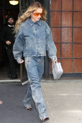 Rita Ora out and about sporting denim on denim. Featuring: Rita Ora Where: New York, New York, United States When: 28 Apr 2023 Credit: Roger Wong INSTARimages Copyright: xRogerxWongx 52663077 EDITORIAL USE ONLY. NOT FOR USE BY NEWSPAPERS BASED IN THE UK.