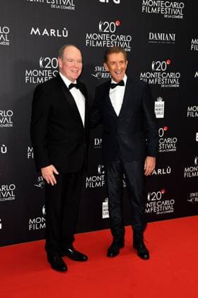 Bilder des Jahres 2023, Entertainment 04 April Entertainment Themen der Woche KW17 Entertainment Bilder des Tages Monte Carlo Film Festival Montecarlo Film Festival - Arrivals Award Ceremony. In the photo Alberto Di Monaco, Ezio Greggio  Copyright: xSimonexComix xipa-agency.netx xComi Mangiarottix IPA_IPA37619750