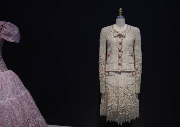 Fashion is on display at the Karl Lagerfeld: A Line of Beauty press preview on the morning before The Met Gala at The Metropolitan Museum of Art in New York City on Monday, May 1, 2023.  NYP202305019012 JOHNxANGELILLO