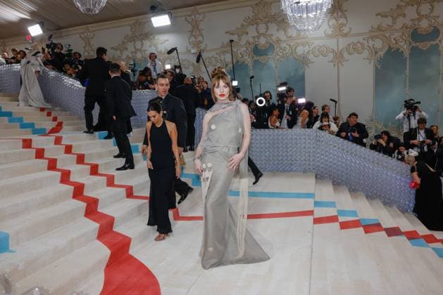 Ivy Getty arrives on the red carpet for The Met Gala at The Metropolitan Museum of Art celebrating the opening of Karl Lagerfeld: A Line of Beauty in New York City on Monday, May 1, 2023.  NYP20230501215 JOHNxANGELILLO