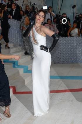 arrives on the red carpet for The Met Gala at The Metropolitan Museum of Art celebrating the opening of Karl Lagerfeld: A Line of Beauty in New York City on Monday, May 1, 2023.  NYP202305012873 JOHNxANGELILLO