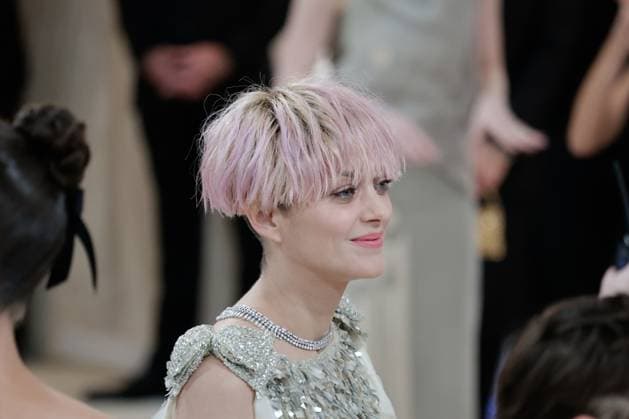 Marion Cotillard arrives on the red carpet for The Met Gala at The Metropolitan Museum of Art celebrating the opening of Karl Lagerfeld: A Line of Beauty in New York City on Monday, May 1, 2023.  NYP202305014552 JOHNxANGELILLO