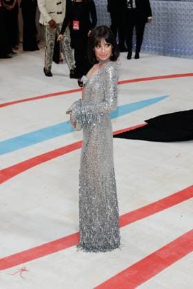 Lea Michele arrives on the red carpet for The Met Gala at The Metropolitan Museum of Art celebrating the opening of Karl Lagerfeld: A Line of Beauty in New York City on Monday, May 1, 2023.  NYP202305015069 JOHNxANGELILLO