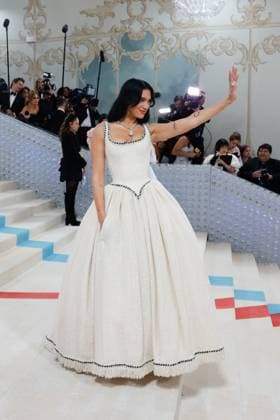 Dua Lipa arrives on the red carpet for The Met Gala at The Metropolitan Museum of Art celebrating the opening of Karl Lagerfeld: A Line of Beauty in New York City on Monday, May 1, 2023.  NYP2023050190034 JOHNxANGELILLO