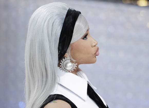 Cardi B arrives on the red carpet for The Met Gala at The Metropolitan Museum of Art celebrating the opening of Karl Lagerfeld: A Line of Beauty in New York City on Monday, May 1, 2023.  NYP20230501104 JOHNxANGELILLO
