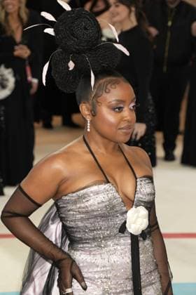 Arrivals for the 2023 Met Gala - Karl Lagerfeld: A Line Of Beauty at the Metropolitan Museum of Art. Featuring: Quinta Brunson Where: New York, New York, United States When: 01 May 2023 Credit: Jennifer Graylock INSTARimages **Jennifer Graylock-Graylock.com** Copyright: xJenniferxGraylock-Graylock.comx 52672245 EDITORIAL USE ONLY. NOT FOR USE BY NEWSPAPERS BASED IN THE UK.