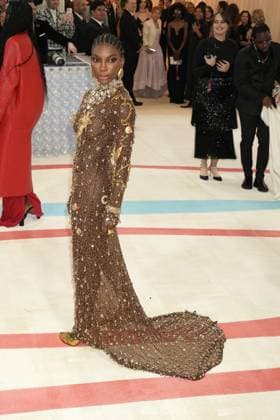 Arrivals for the 2023 Met Gala - Karl Lagerfeld: A Line Of Beauty at the Metropolitan Museum of Art. Featuring: Michaela Coel Where: New York, New York, United States When: 01 May 2023 Credit: Jennifer Graylock INSTARimages **Jennifer Graylock-Graylock.com** Copyright: xJenniferxGraylock-Graylock.comx 52672345 EDITORIAL USE ONLY. NOT FOR USE BY NEWSPAPERS BASED IN THE UK.